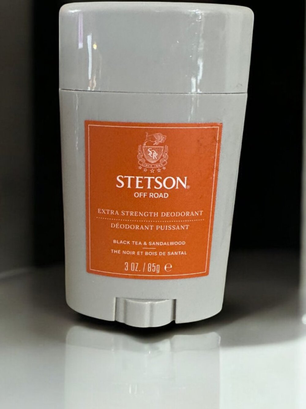 Stetson Off Road Extra Strength Deodorant Stick Black Tea Sandalwood
